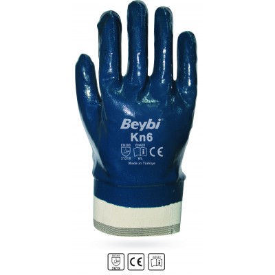 BEYBİ KN6 Nitril Petrolcü Eldiveni